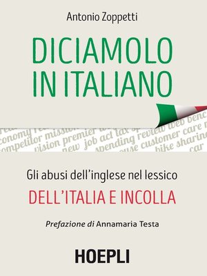 cover image of Diciamolo in italiano
